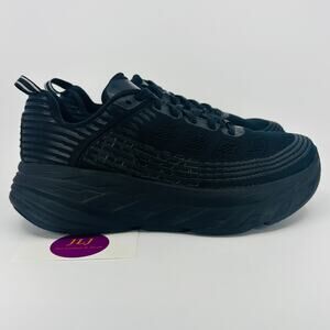 Hoka One One Women's Bondi 6 Maximalist Running Shoes Black BBLC Size 8.5 D Wide